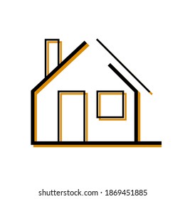 House Logo Template Design Vector, Emblem, Design Nature Concept, Creative Symbol, Icon.