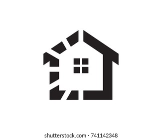 House Logo Template Design Vector, Emblem, Design Concept, Creative Symbol, Icon