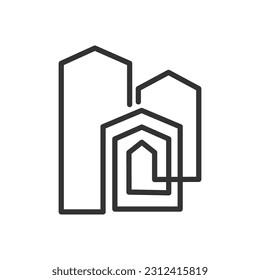 house logo template. Icon Illustration Brand Identity. Isolated and flat illustration. Vector graphic