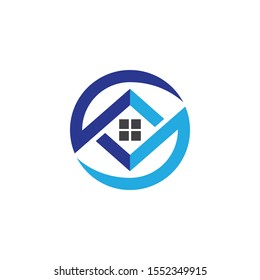 House logo template vector illustration design