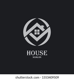 House logo template vector illustration design