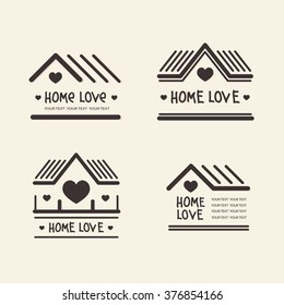 House logo. Template vector property. Icon for your design