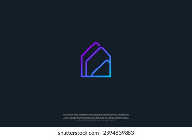 house logo. Usable for Real Estate, Construction, Architecture and Building Logos. Design Template Element.
