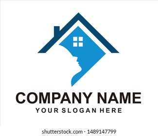 house logo vector abstract design