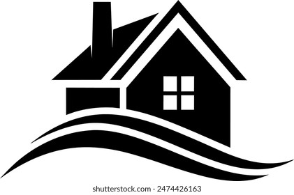       House logo vector art illustration.
