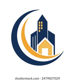       House logo vector art illustration.
