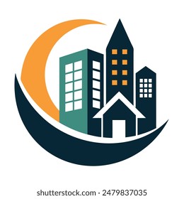       House logo vector art illustration.
