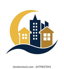       House logo vector art illustration.

