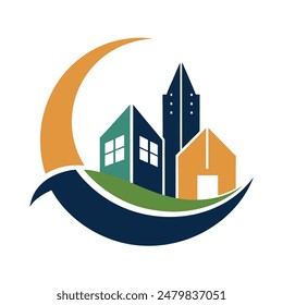      House logo vector art illustration.

