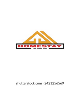 House logo vector icon black background. Can be used for Real Estate, Construction, Architecture and Building Logos. Flat Vector Logo Design Template Elements.
