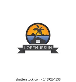 House logo vector icon storm circle