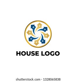House Logo Vector, Illustration.