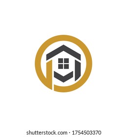 Diseño de la ilustración vectorial del logotipo de la casa