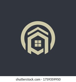 Diseño de la ilustración vectorial del logotipo de la casa