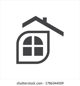 Diseño de la ilustración vectorial del logotipo de la casa