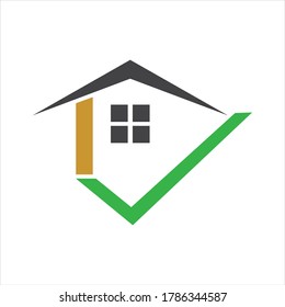 Logo-Vektorgrafik-Design des Hauses