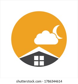 Diseño de la ilustración vectorial del logotipo de la casa