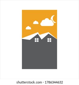 Diseño de la ilustración vectorial del logotipo de la casa