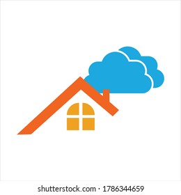 Diseño de la ilustración vectorial del logotipo de la casa