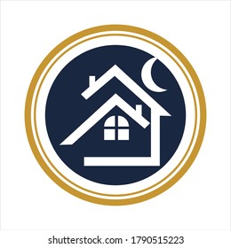 Logo-Vektorgrafik-Design des Hauses