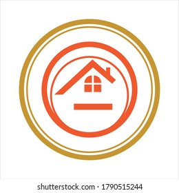 Logo-Vektorgrafik-Design des Hauses