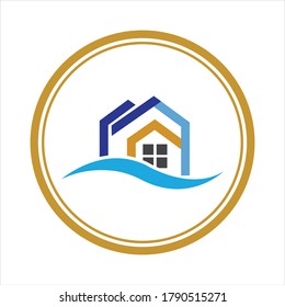 Diseño de la ilustración vectorial del logotipo de la casa