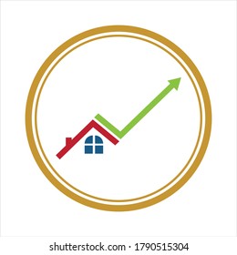 Diseño de la ilustración vectorial del logotipo de la casa