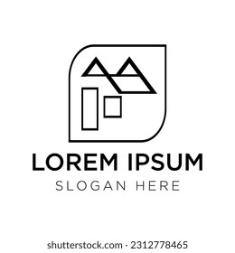 house logo vector illustration isolated on white background
