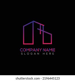 Plantilla de ilustración vectorial del logotipo de la casa