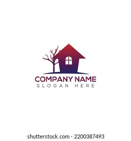 Plantilla de ilustración vectorial del logotipo de la casa