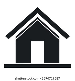 House logo vector illustration white background. 