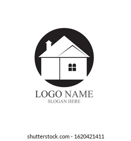 HOUSE LOGO VECTOR TEMPLATE ILLUSTRATION