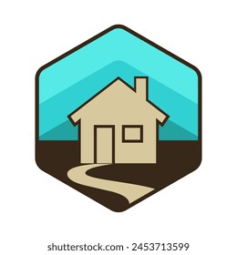 House logo. Vintage house logo design vector.