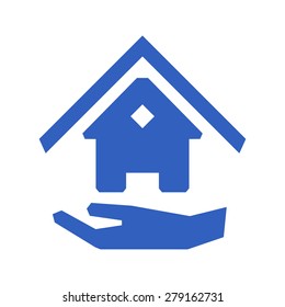 House logotype, vector home building shape logo