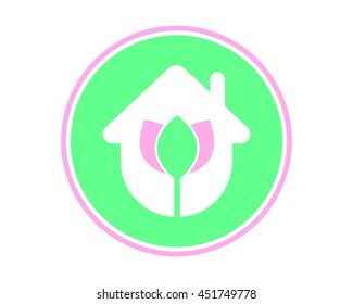 house lotus plant flower flora stem nature image vector icon