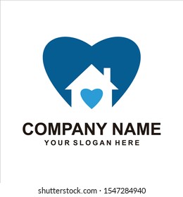 house love logo vector design