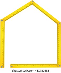 House made of meter background - Shutterstock ID 31780585