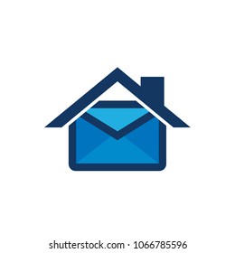 House Mail Logo Icon Design