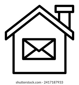 Diseño de la línea del vector de correo