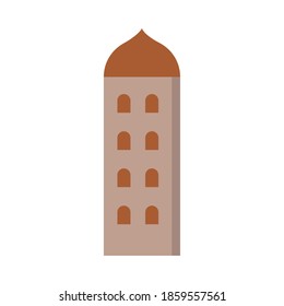diseño de ilustración vectorial del icono de la fachada frontal del manglar de la casa