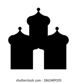 house manger front facade silhouette vector illustration design