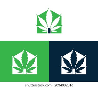 Design des kreativen Marihuana-Logos