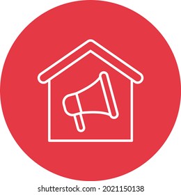 House Marketing icon vector image. Can also be used for web apps, mobile apps and print media.