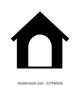 house mascot isolated icon vector illustration design