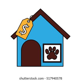 house mascot isolated icon vector illustration design