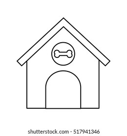 house mascot isolated icon vector illustration design