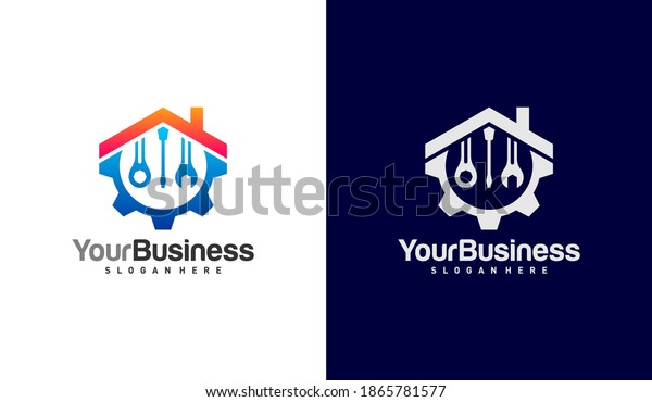House Mechanic logo vector template, Creative\
Mechanic logo design\
concepts