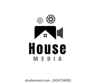 house media studio film logo símbolo diseño plantilla ilustración inspiración