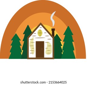 house in the middle of the forest