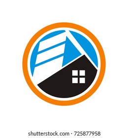House or modern Building logo design template vector for real estate industry